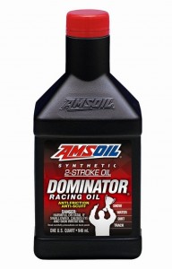 Dominator Racing injector oil for snowmobiles.