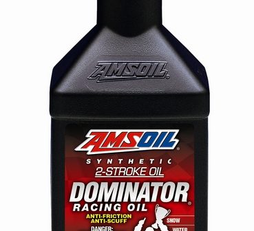 Dominator Racing injector oil for snowmobiles.