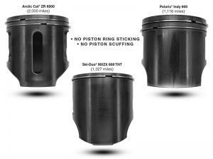 sled pistons clean no wear due to Amsoil interceptor