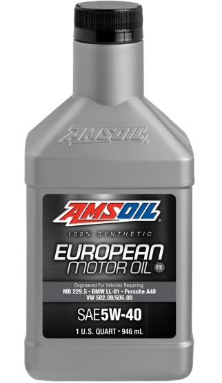 AMSOIL 5W-40 European Meets and often exceeds strict European manufacturer specifications