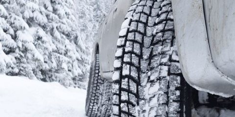 Tires in snow