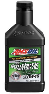 amsoil signature series 0w-16 100% synthetic motor oil