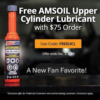 Try out upper cylinder lube with your next order on AMSOIL